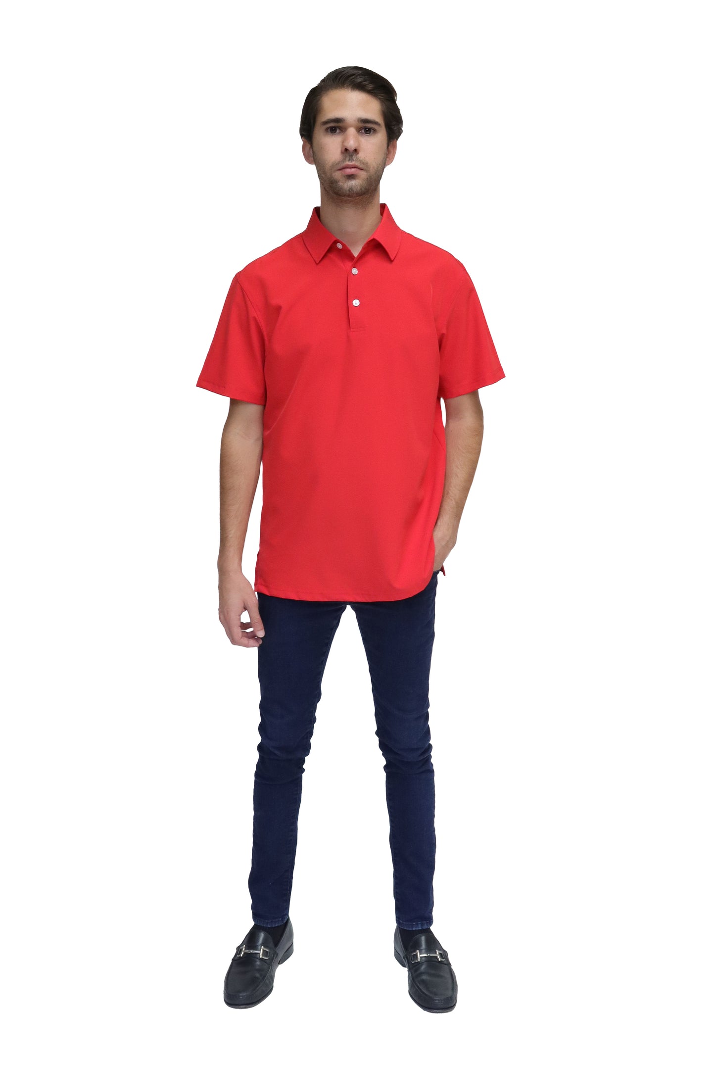 POLO CABALLERO MANGA CORTA Tela Doble Stretch Repelente PH-CAB-01