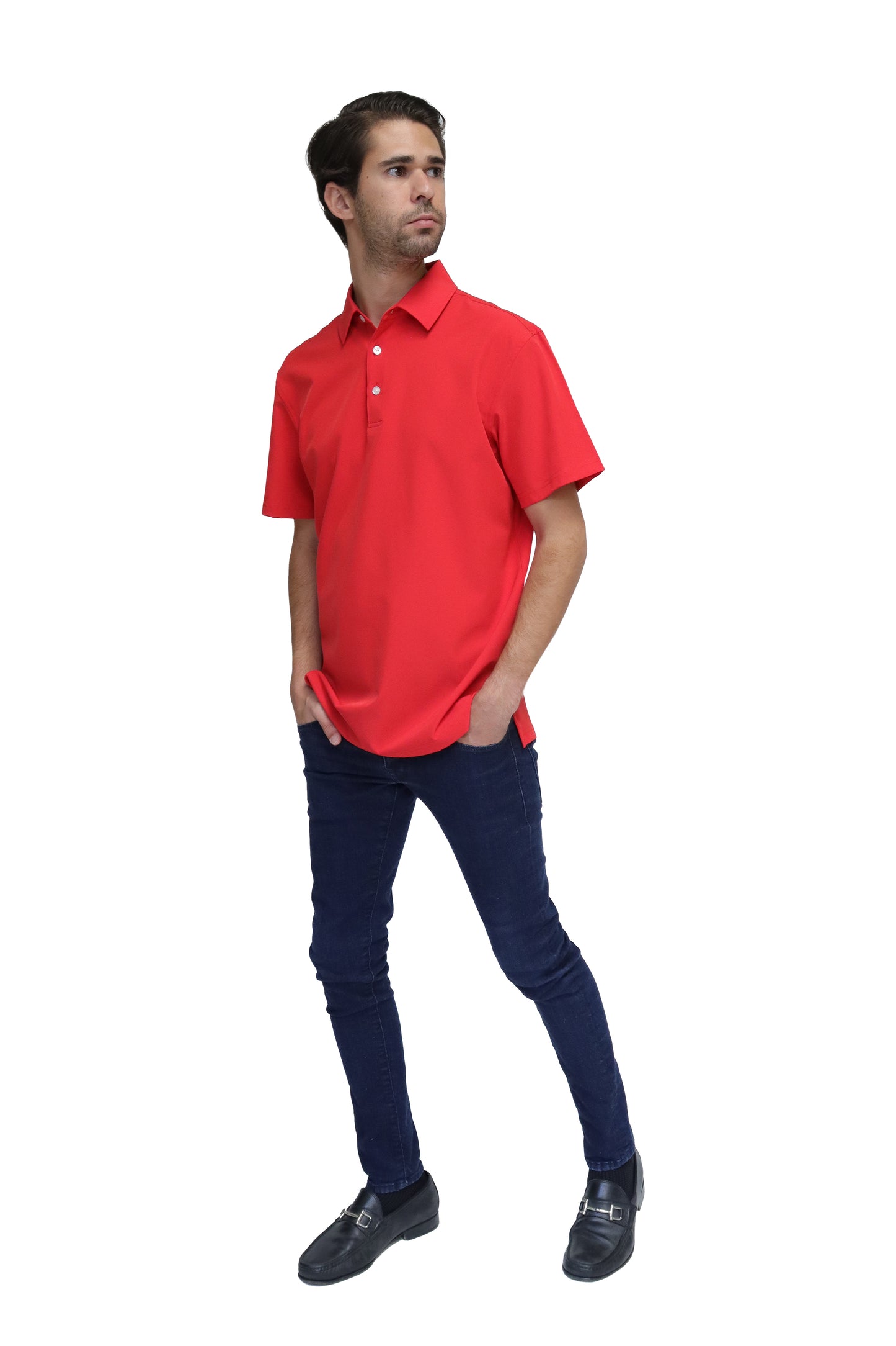 POLO CABALLERO MANGA CORTA Tela Doble Stretch Repelente PH-CAB-01