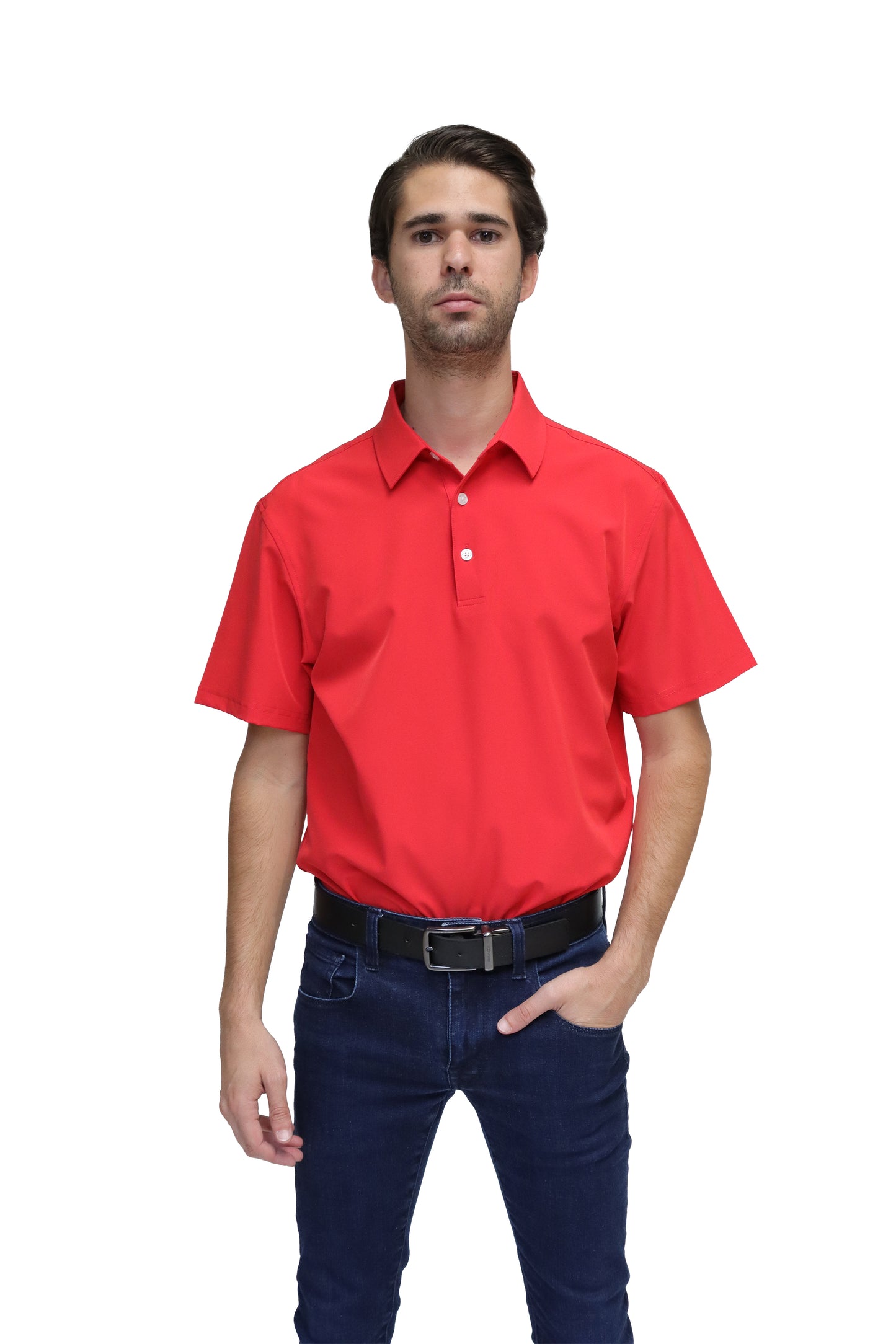 POLO CABALLERO MANGA CORTA Tela Doble Stretch Repelente PH-CAB-01