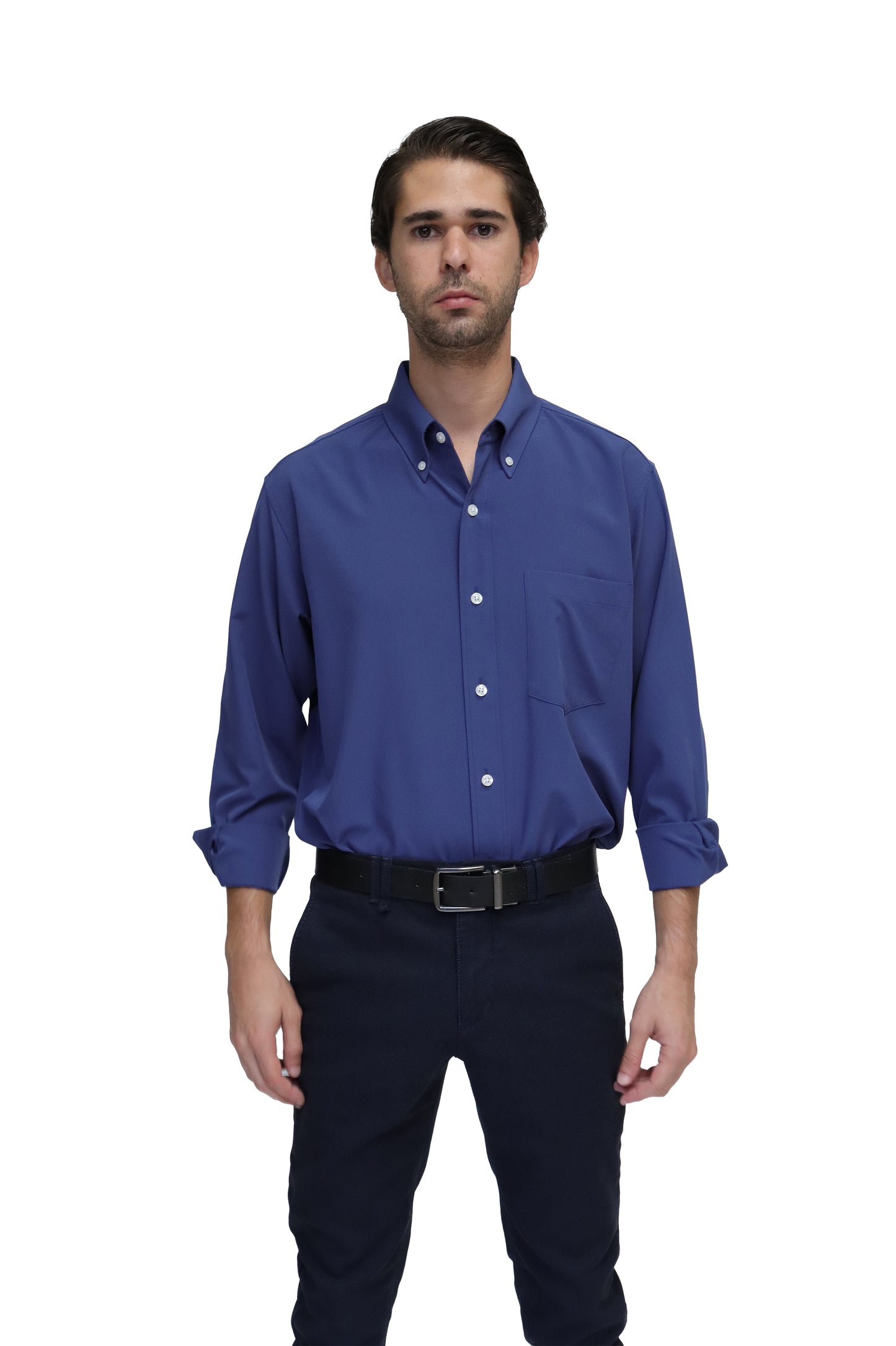 CAMISA CABALLERO MANGA LARGA Tela Doble Stretch Repelente UNI-CAB-02