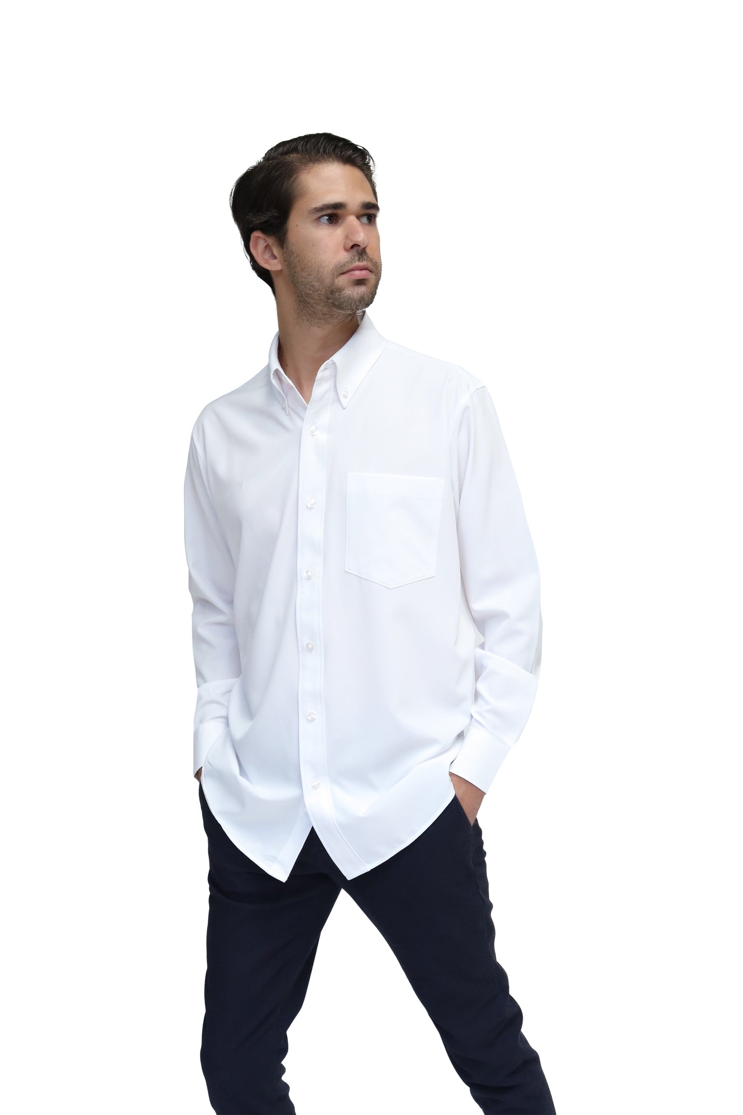 CAMISA CABALLERO MANGA LARGA Tela Doble Stretch Repelente UNI-CAB-02