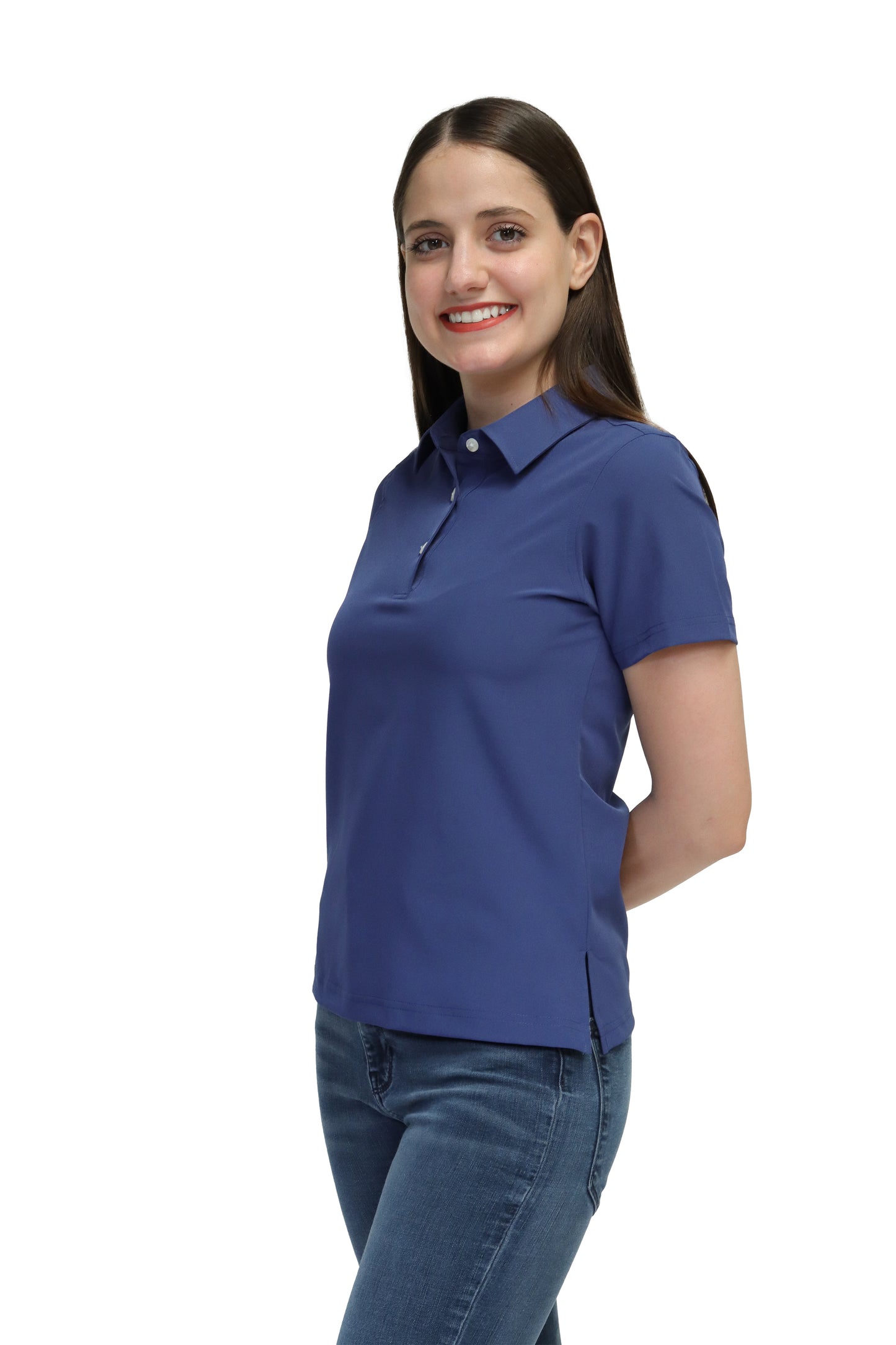 POLO DAMA MANGA CORTA Tela Doble Stretch Repelente PD-DAM-01
