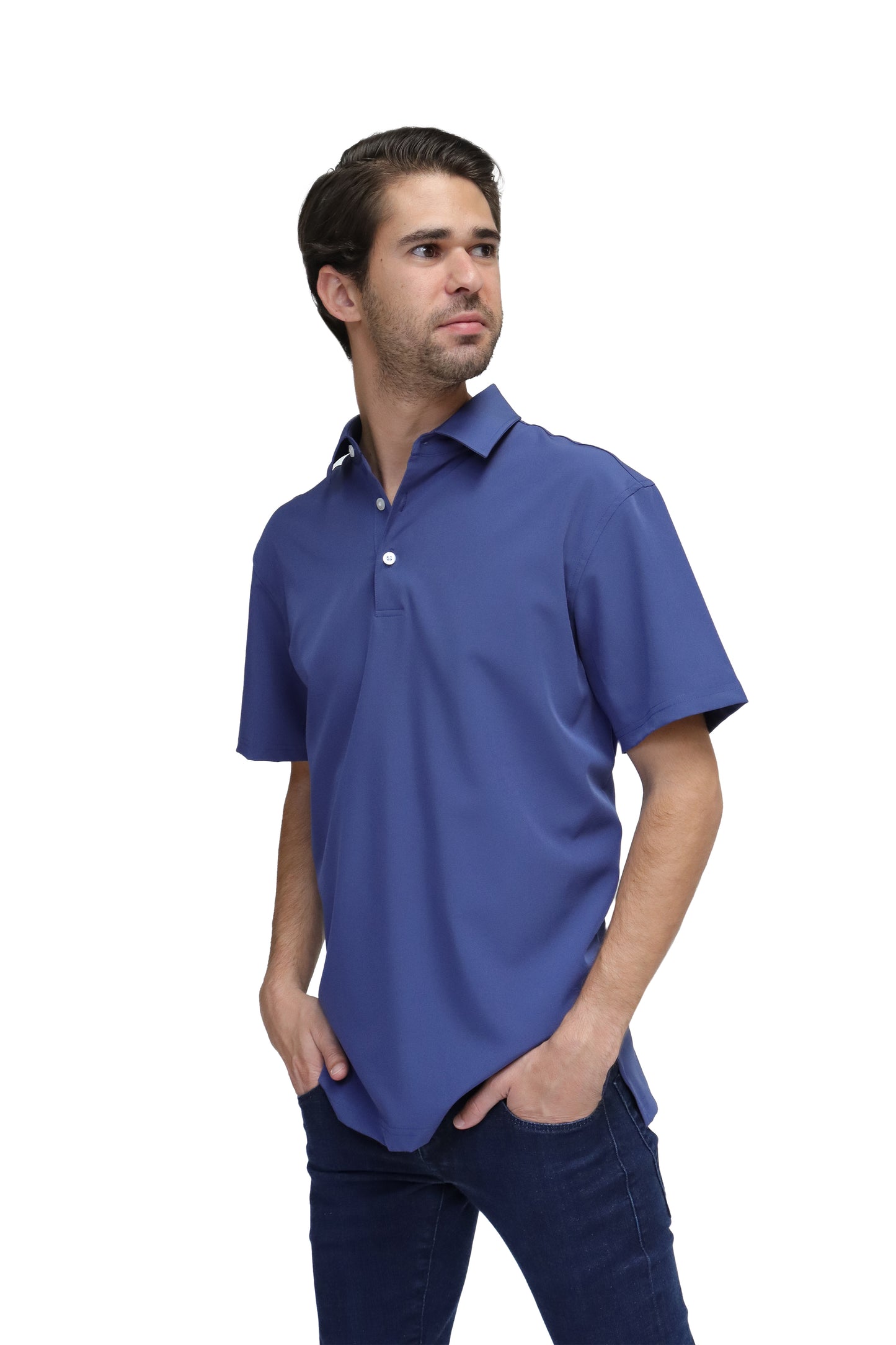 POLO CABALLERO MANGA CORTA Tela Doble Stretch Repelente PH-CAB-01