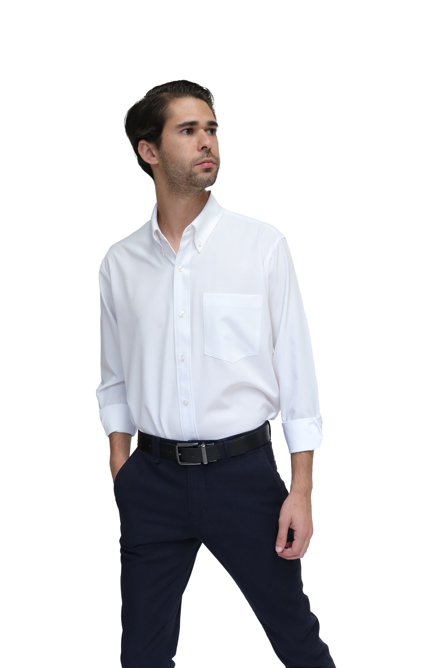 CAMISA CABALLERO MANGA LARGA Tela Doble Stretch Repelente UNI-CAB-02