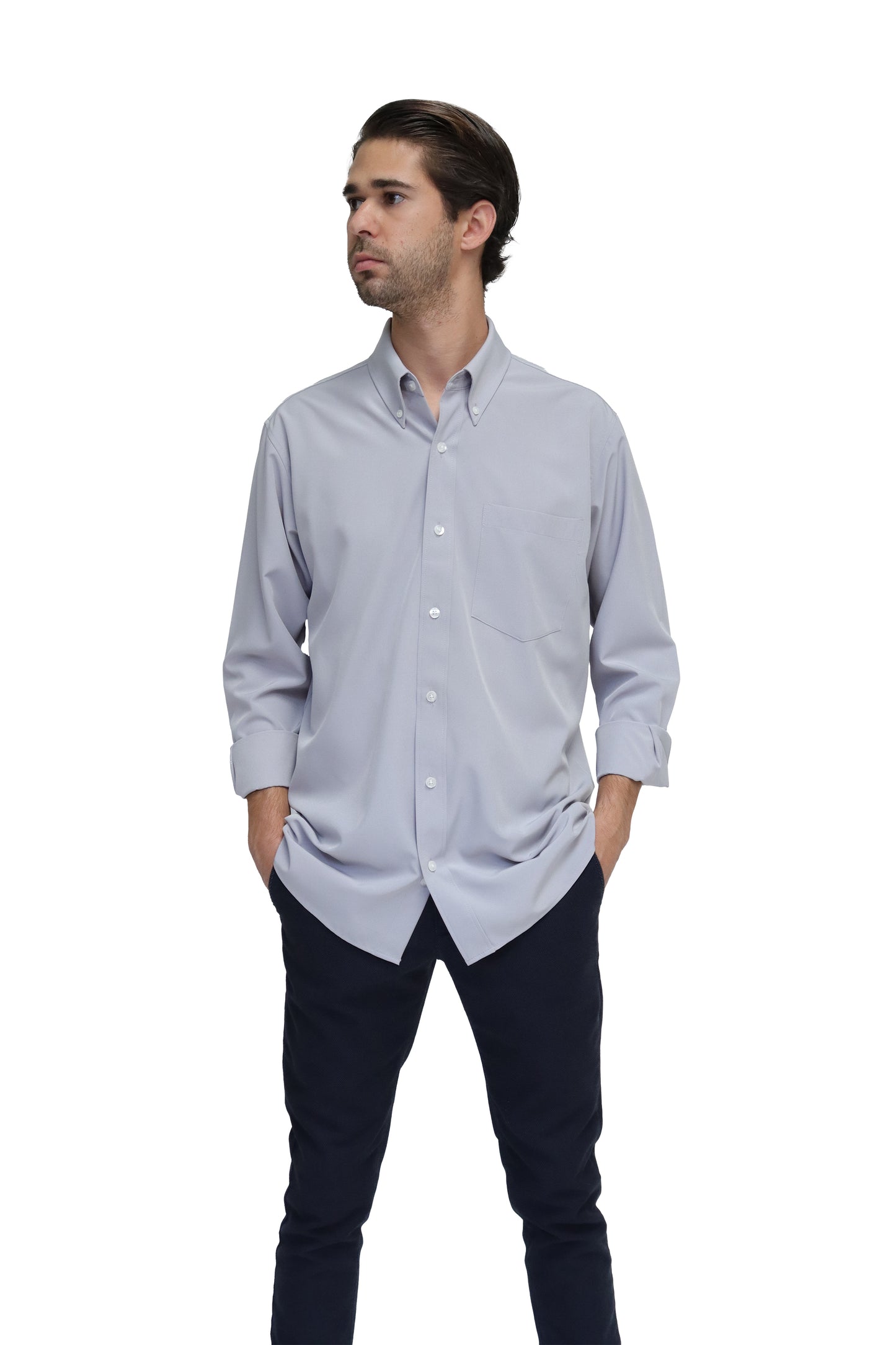 CAMISA CABALLERO MANGA LARGA Tela Doble Stretch Repelente UNI-CAB-02