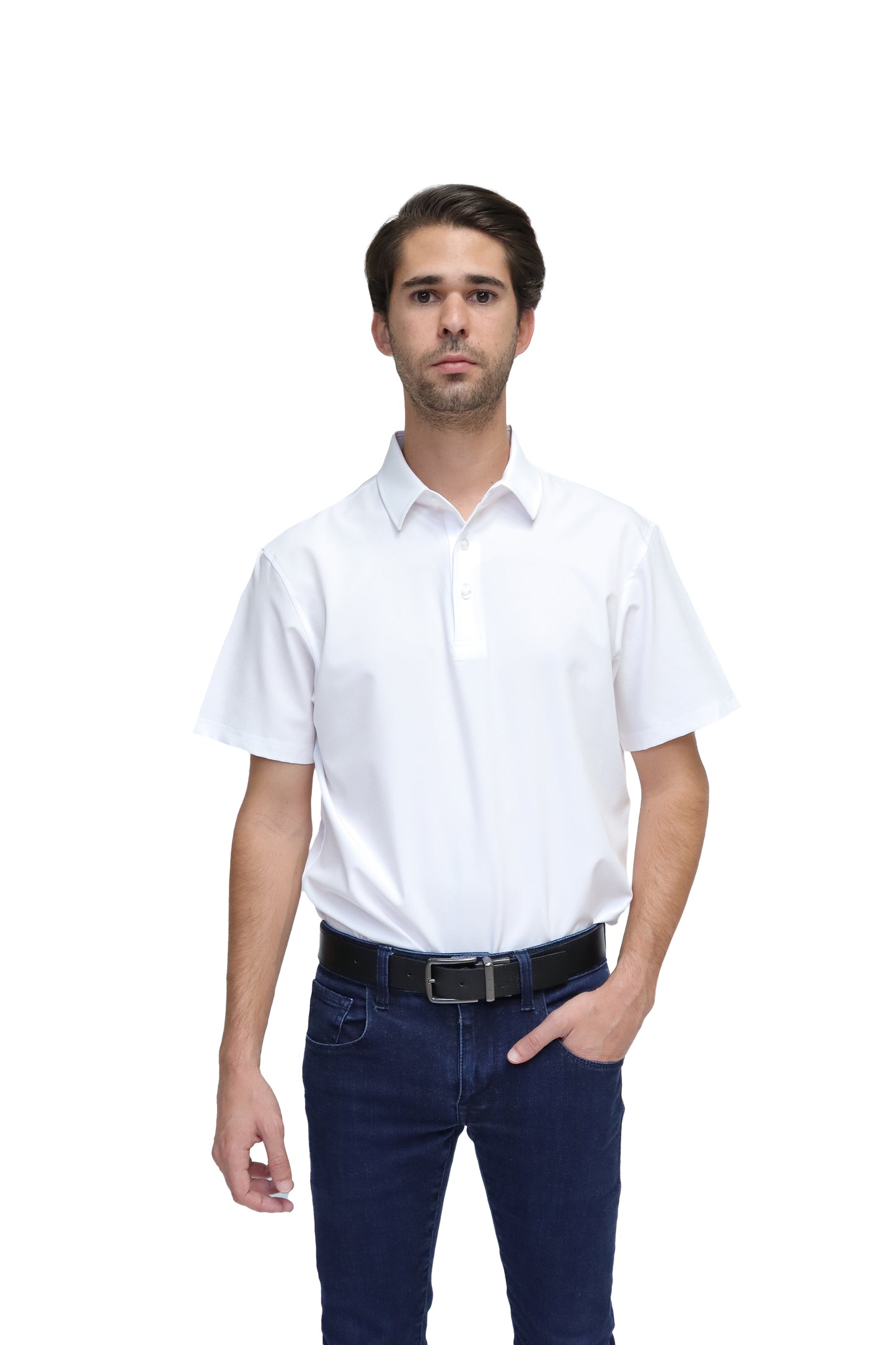 POLO CABALLERO MANGA CORTA Tela Doble Stretch Repelente PH-CAB-01