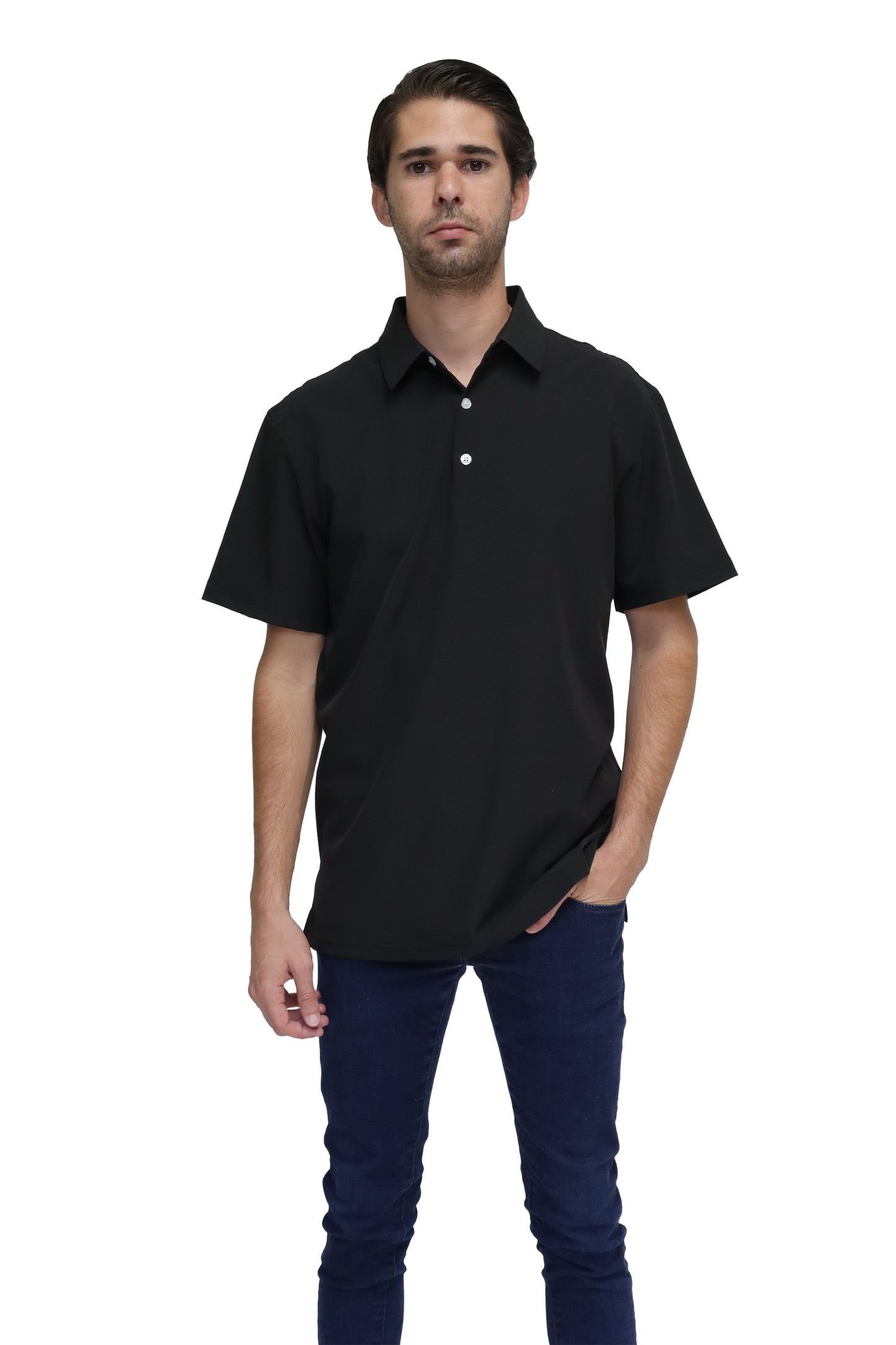 POLO CABALLERO MANGA CORTA Tela Doble Stretch Repelente PH-CAB-01