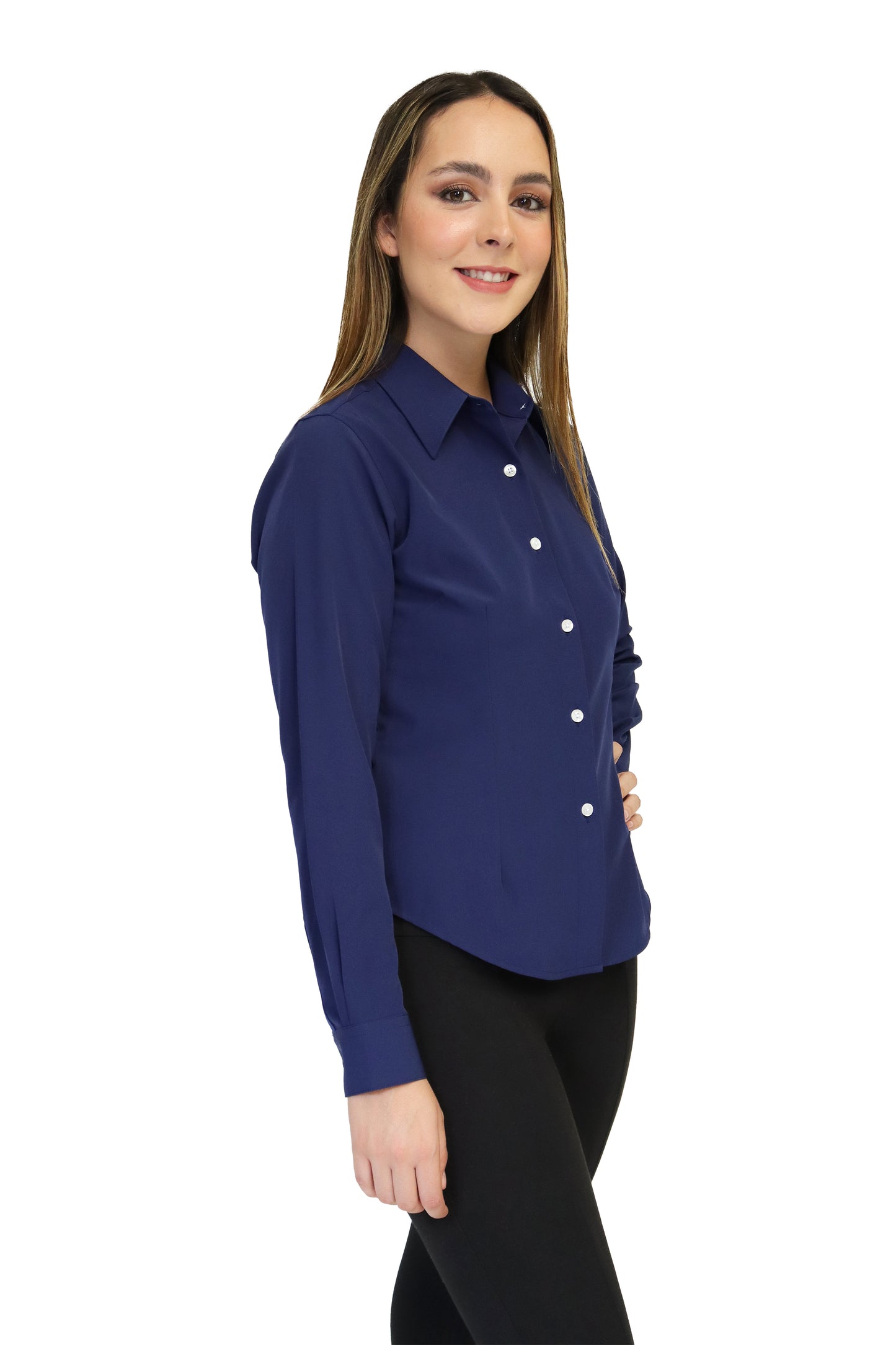 CAMISA DAMA MANGA LARGA Tela Doble Stretch Repelente UNI-DAM-02