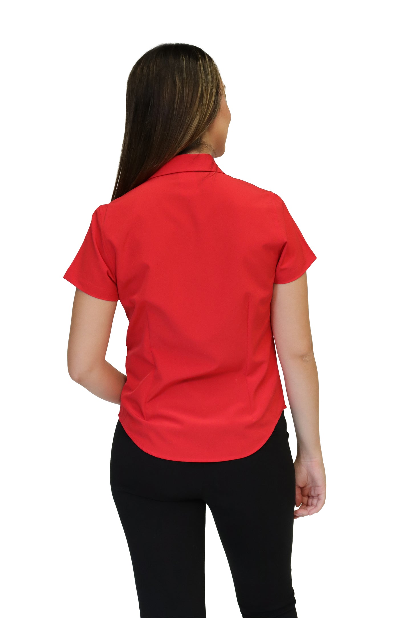 CAMISA DAMA MANGA CORTA Tela Doble Stretch Repelente UNI-DAM-01