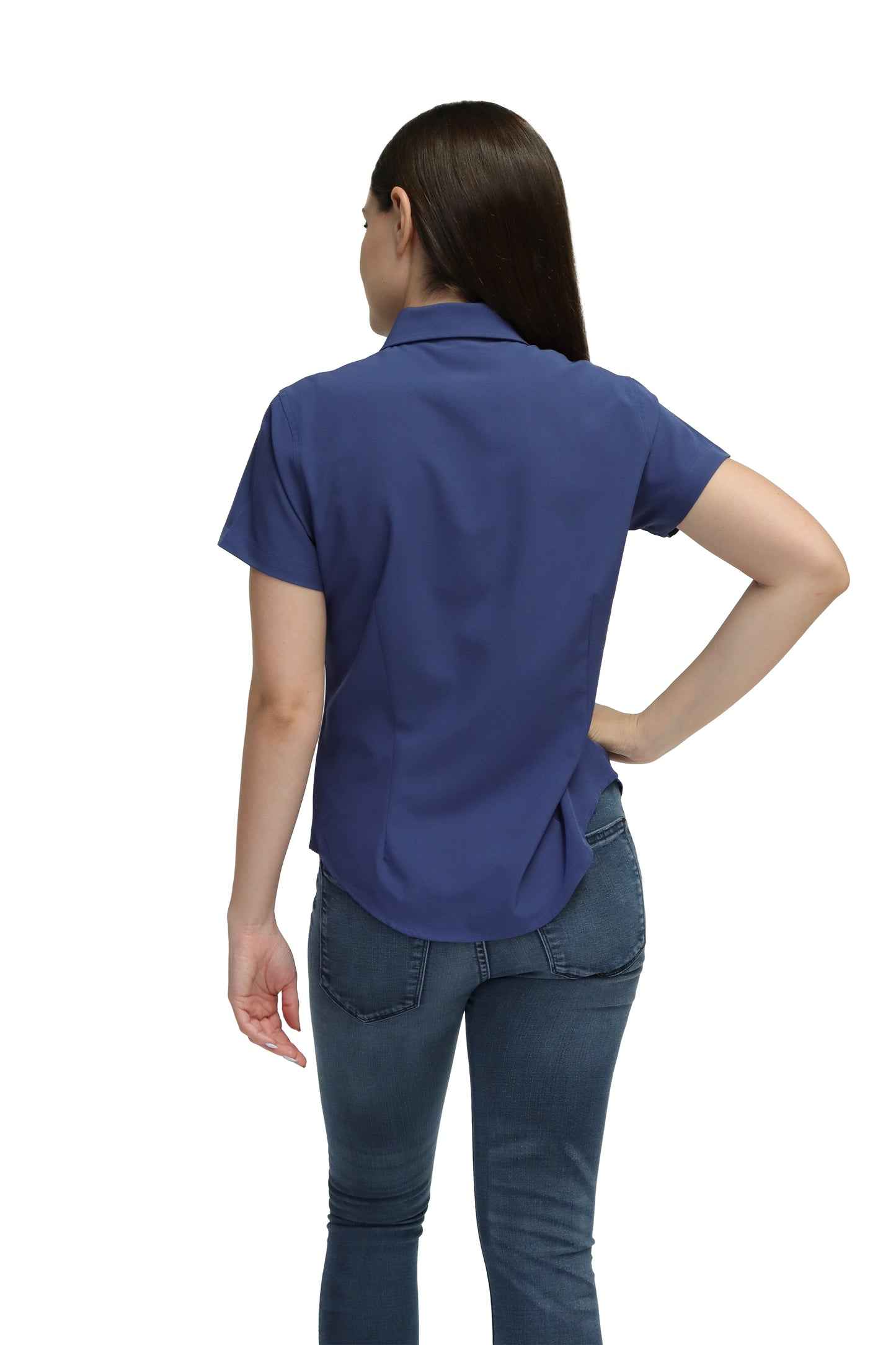 CAMISA DAMA MANGA CORTA Tela Doble Stretch Repelente UNI-DAM-01