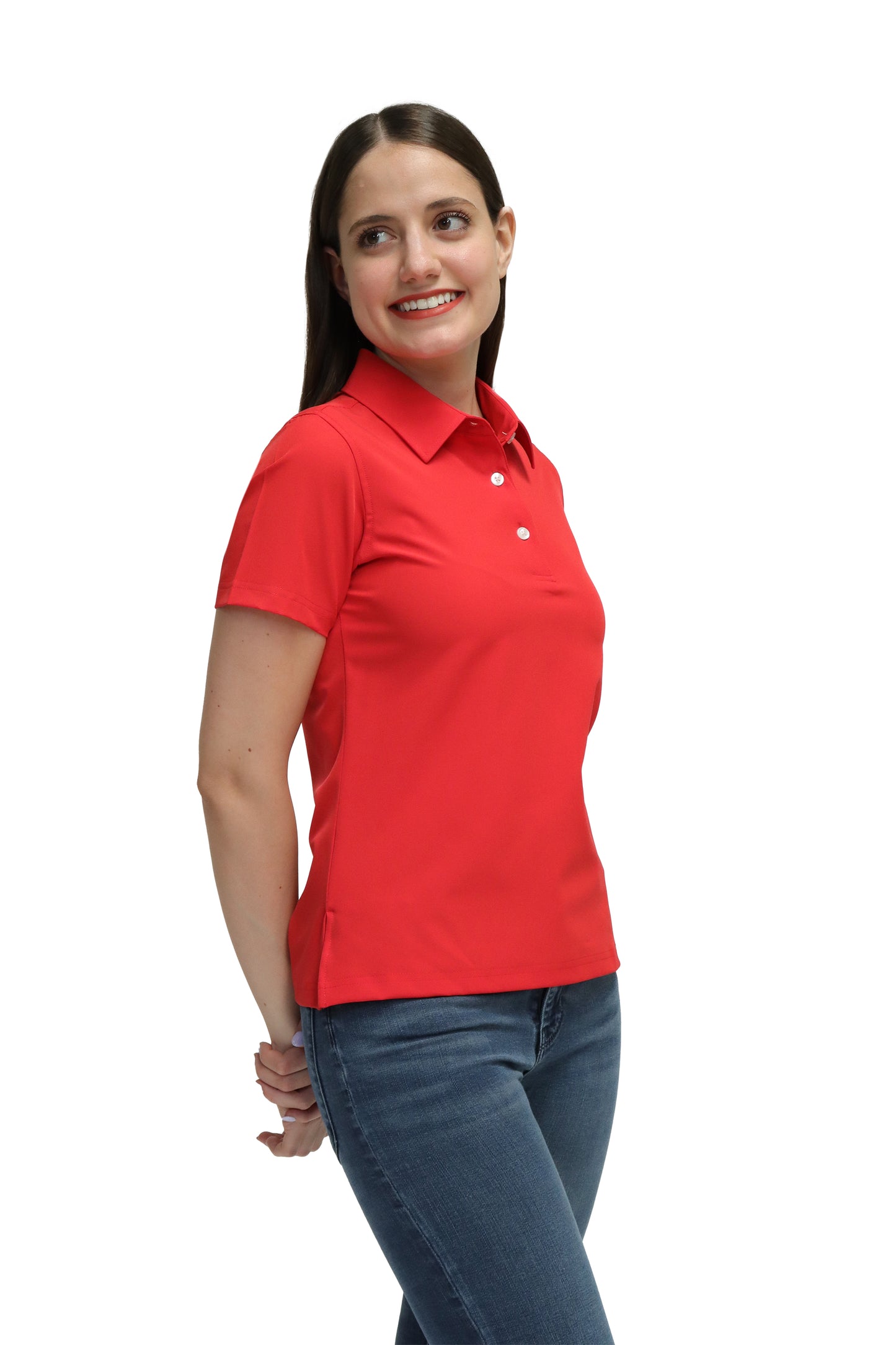 POLO DAMA MANGA CORTA Tela Doble Stretch Repelente PD-DAM-01
