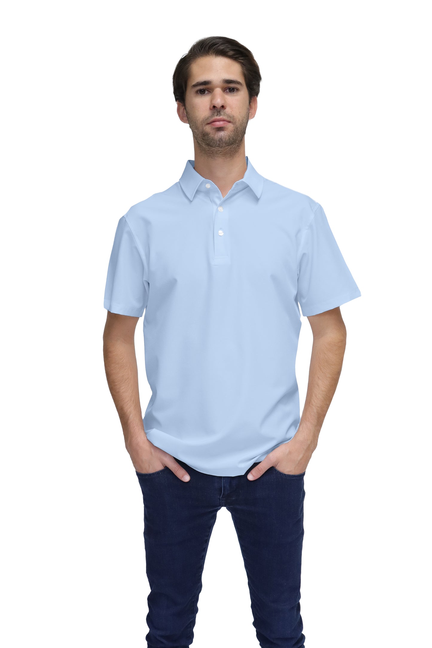 POLO CABALLERO MANGA CORTA Tela Doble Stretch Repelente PH-CAB-01