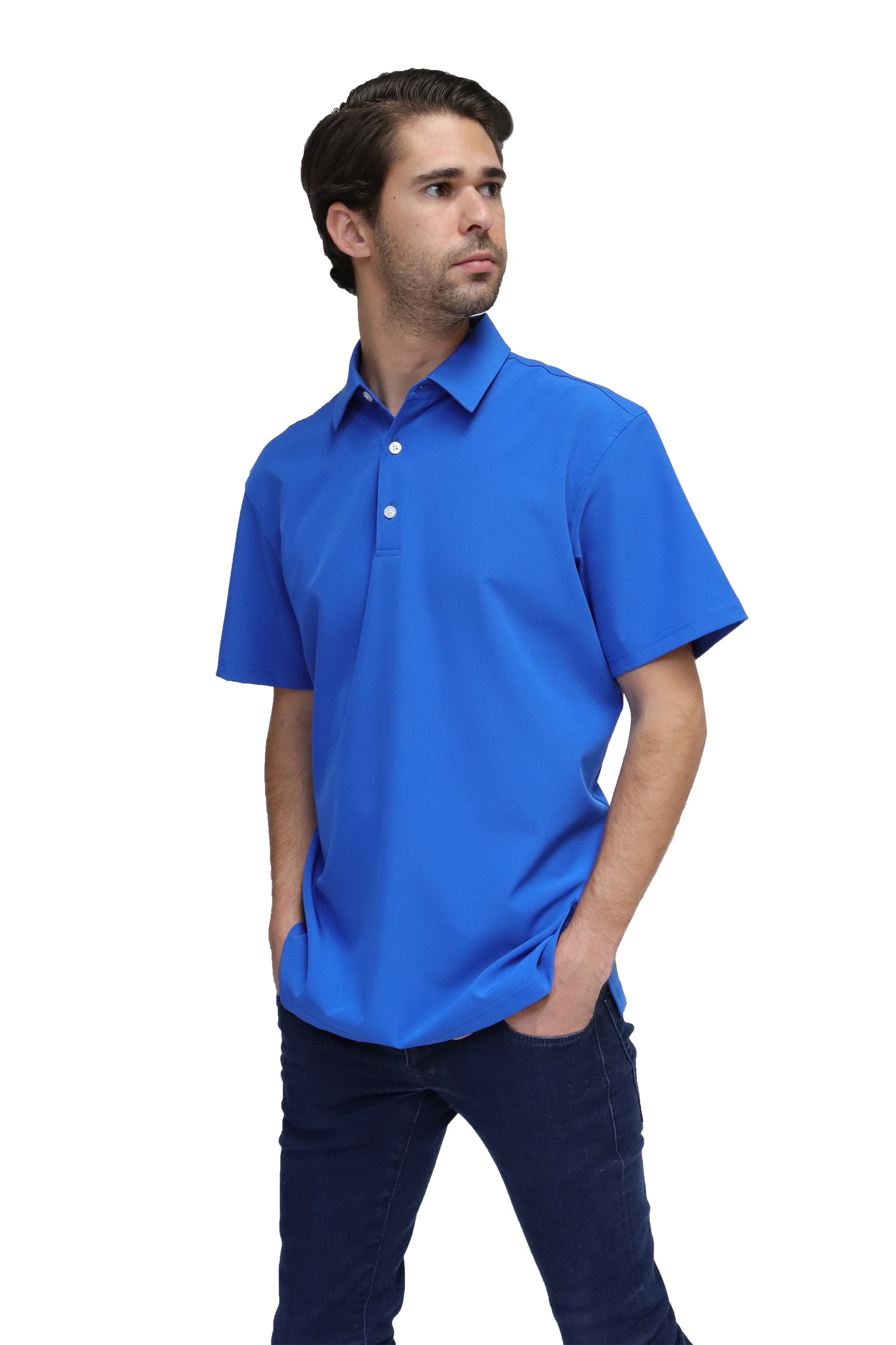 POLO CABALLERO MANGA CORTA Tela Doble Stretch Repelente PH-CAB-01