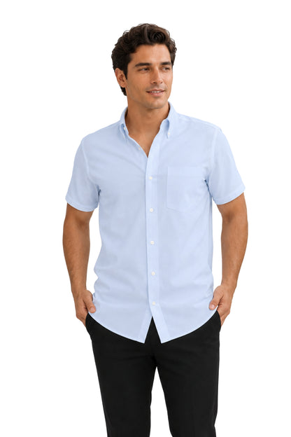 CAMISA CABALLERO MANGA CORTA Tela Doble Stretch Repelente UNI-CAB-01