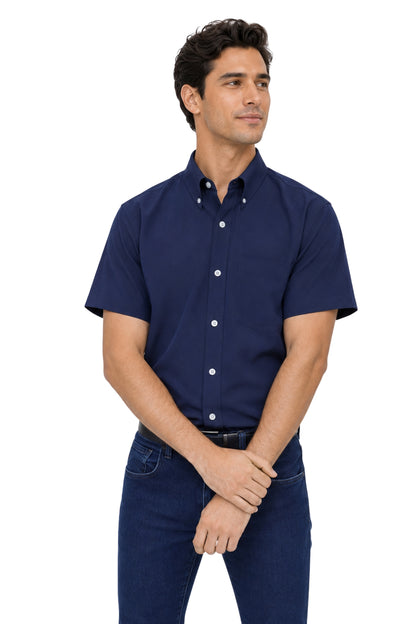CAMISA CABALLERO MANGA CORTA Tela Doble Stretch Repelente UNI-CAB-01