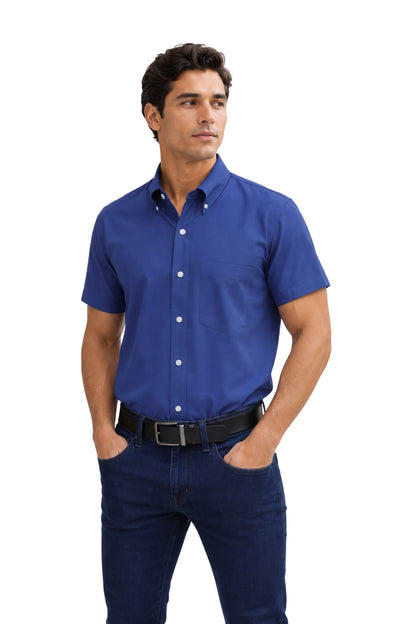 CAMISA CABALLERO MANGA CORTA Tela Doble Stretch Repelente UNI-CAB-01
