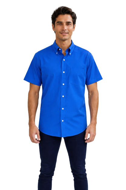 CAMISA CABALLERO MANGA CORTA Tela Doble Stretch Repelente UNI-CAB-01