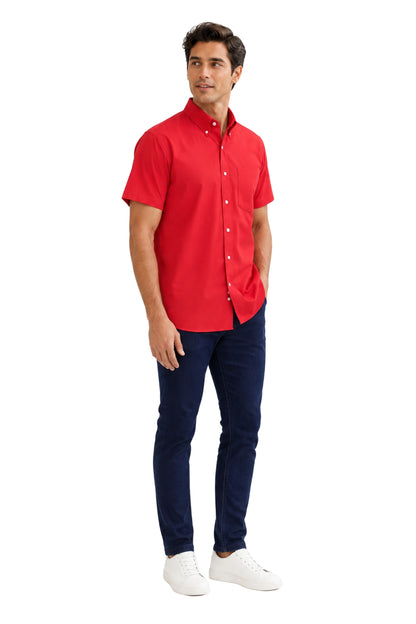 CAMISA CABALLERO MANGA CORTA Tela Doble Stretch Repelente UNI-CAB-01