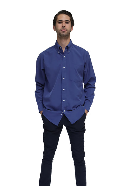 CAMISA CABALLERO MANGA LARGA Tela Doble Stretch Repelente UNI-CAB-02