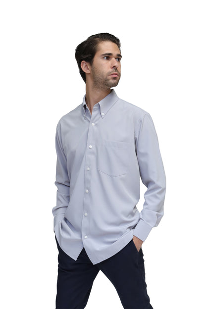 CAMISA CABALLERO MANGA LARGA Tela Doble Stretch Repelente UNI-CAB-02