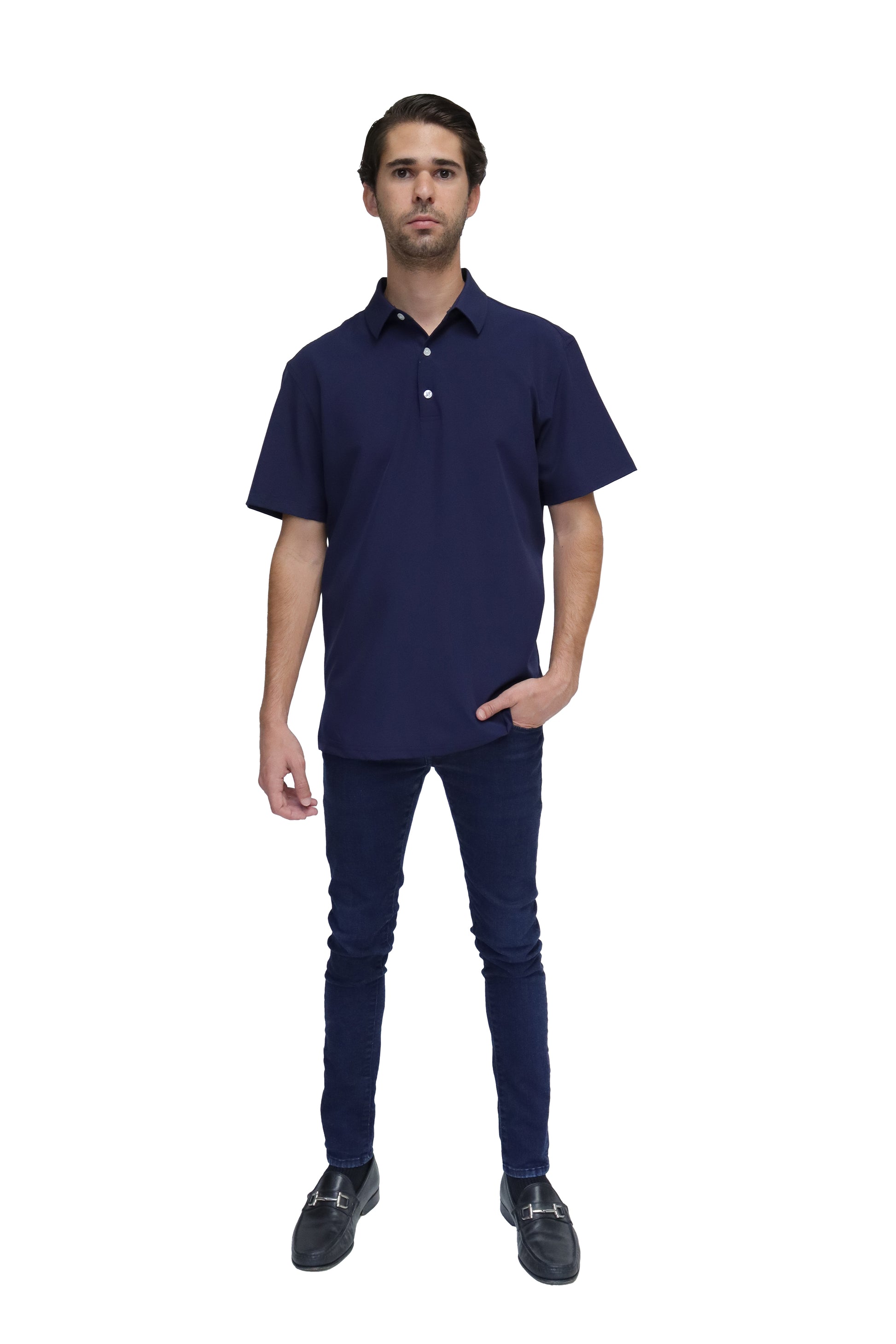 POLO CABALLERO MANGA CORTA Tela Doble Stretch Repelente PH-CAB-01