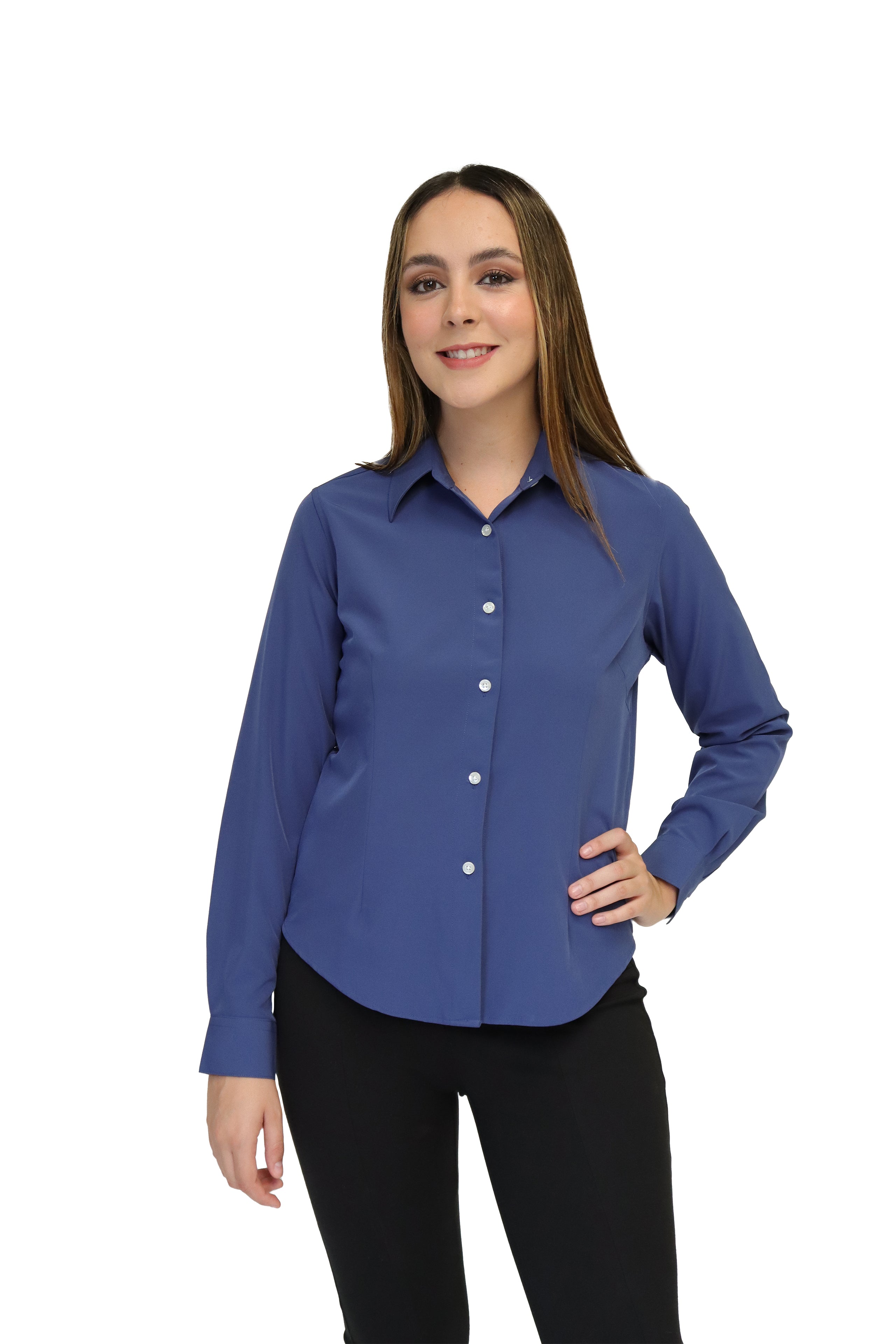 CAMISA DAMA MANGA LARGA Tela Doble Stretch Repelente UNI DAM 02