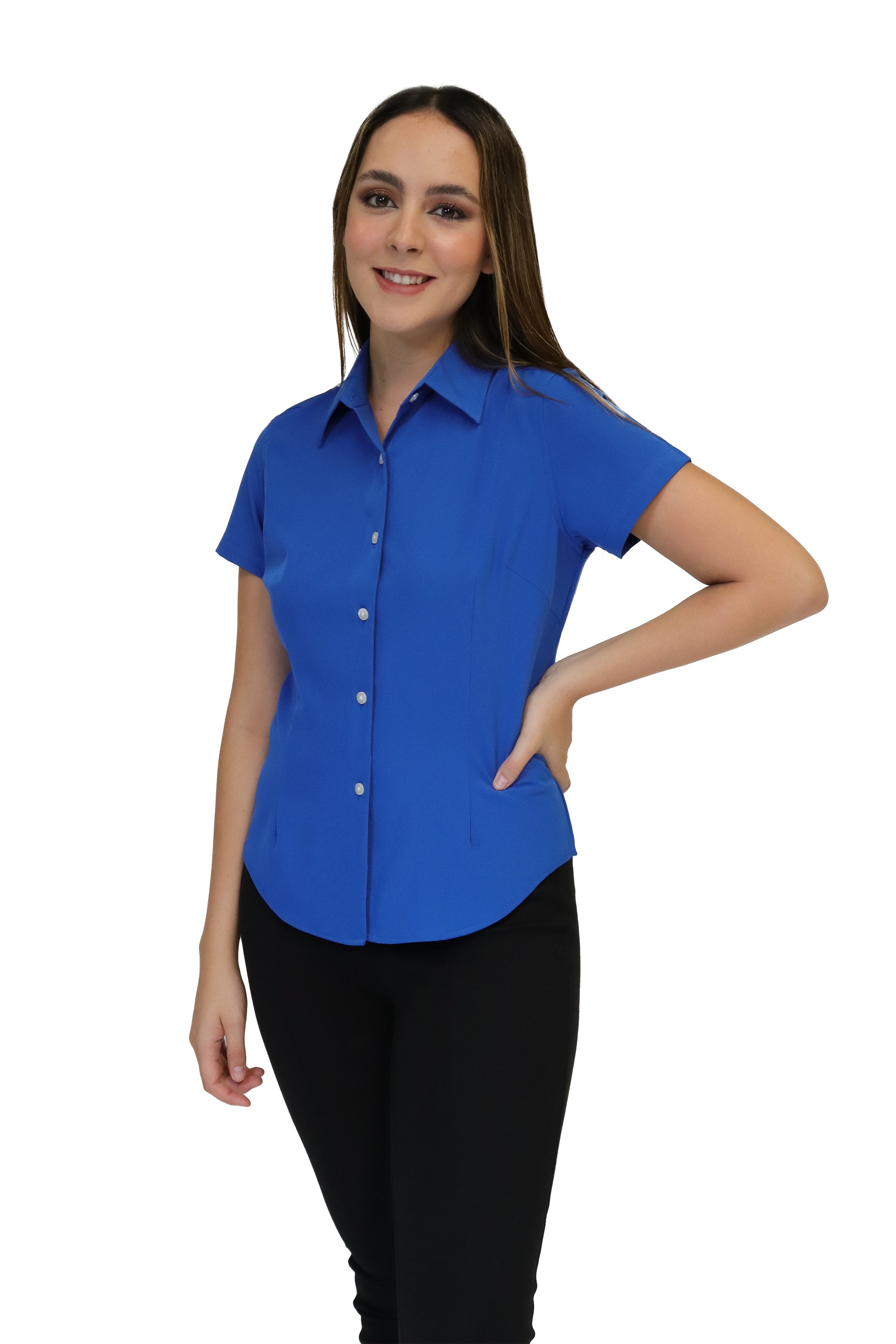 CAMISA DAMA MANGA CORTA Tela Doble Stretch Repelente UNI DAM 01